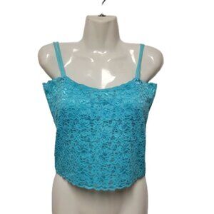 Lace Cami Crop Top Lace Bralette Stretchy Lace Camisole Lace Crop Tank Top - NEW